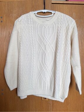 Cream Cable Knit Sweater